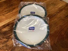 Denby Greenwich Dinner Plates Set of 2 Dishwasher Microwave Safe NEW RRP £48