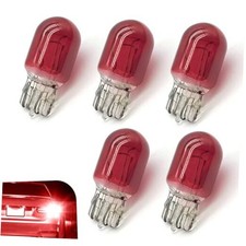 7443 Light Bulbs, T20 Dual Wire Plug and Play 7443 Brake Light Bulb, 5 PCS Red