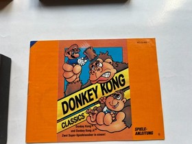 RARE ! Donkey Kong Classics   SMALL BOX - PAL  B  EEC - Nintendo NES