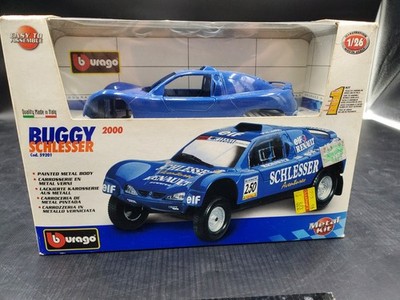 Metal diecast Model Car Bburago ELF RENAULT BUGGY SCHLESSER Paris-Le Caire 1:26