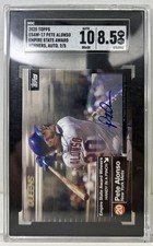 2020 Topps Pete Alonso Auto /5 SGC 8.5 Empire State Award Winners #ESAW-24