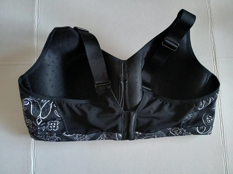 Sujetador LIVI para Lane Bryant para mujer 44DD negro blanco cachemir cobertura completa con aros Foto 2 de 4