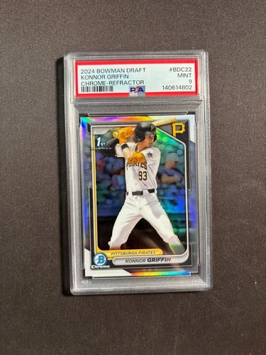 2024 Bowman Draft #BDC-22 Konnor Griffin 1st Prospect Refractor PSA9 BJFJW