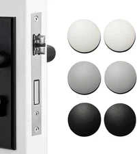 6Pcs 2'' Door Stoppers Wall Protector - round Silicone Door Knobs Guard Wall Shi