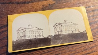 1870s Stereoview Photo State House Omaha Nebraska Jackson Bros