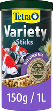 Tetra Pond Fish Food Variety Sticks 150G - Biologically Balanced for Pond Fish