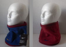 Nike Reversible Fleece Neck Warmer YOUTH Gym Blue/Red Crush/Metallic Gold