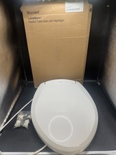Brondell L60-EW LumaWarm Elongated Heated Toilet Seat Nightlight White