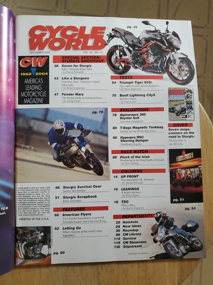 Cycle World - December Issue 2004 Shootout Sturgis  - Image 3 of 3