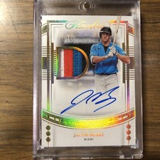 Jacob Berry 2023 Panini Flawless Draft Signatures  10/10 *4 Color Patch*