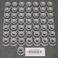 (50) Disc Lock Wedge Hex Nut w/ Flange NSC 205-01-565, 1/2"-13, Grade 8