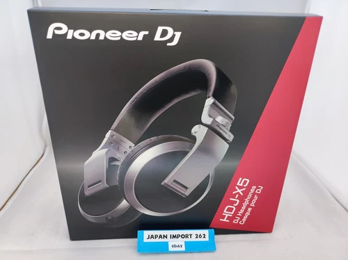 Pioneer HDJ-X5-S Professional DJ Monitor Headphones Silver Over Head Foldable
