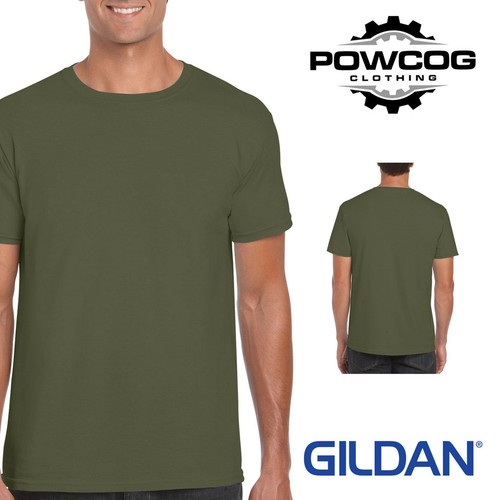 GILDAN Mens T-Shirt Soft Smooth Premium Plain Cotton Tee with Classic Fit G64000 - Picture 35 of 45