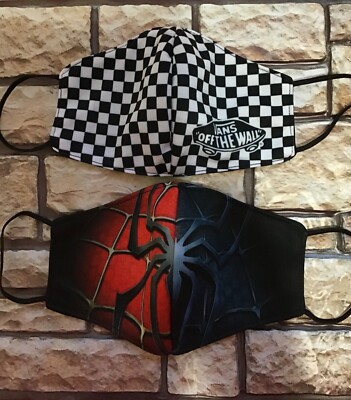 Handmade Adult/Youth Cloth 2 Face Masks Washable Reusable Reversible