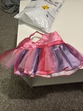 Build a Bear Pink Satin Pastel Tutu Birthday Gown Dress Princess Outfit Costume