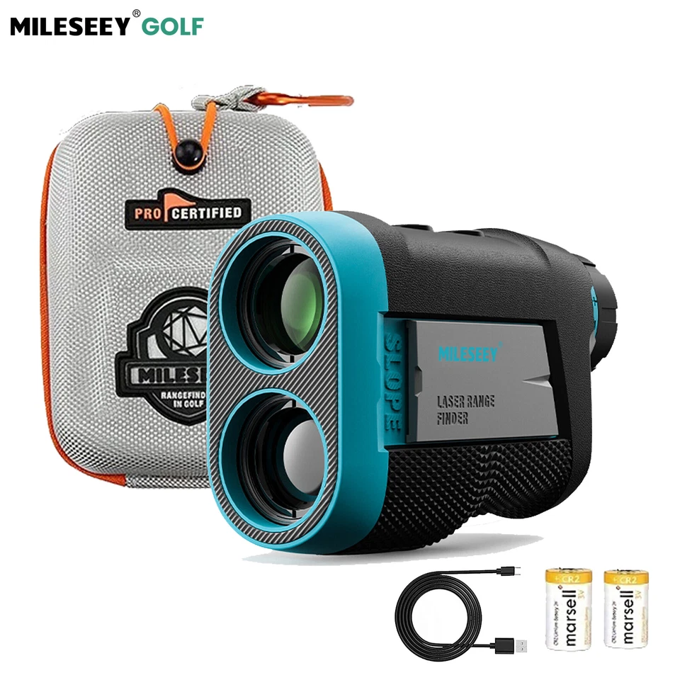Mileseey 600M Golf Rangefinder Slope ON/Off Vibration Magnetic Rechargeable M/Yd