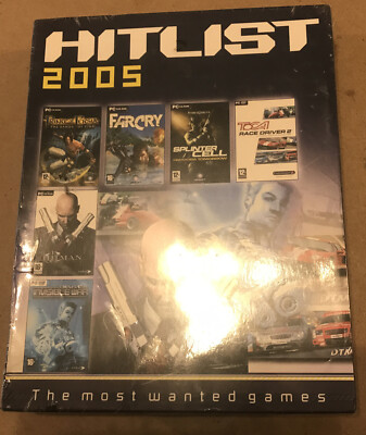 HITLISTE 2005 Most Wanted Games PC 6 Disc Hitman Far Cry BIG BOX COMPILATION
