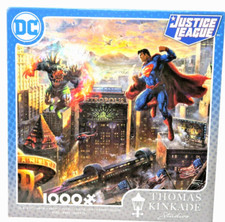 Justice League Superman Puzzle by Thomas Kinkade 1000PCS Man of Steel Jigsaw New