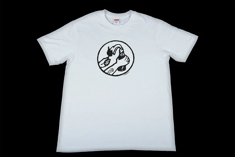 NEUF SS18 SUPREME MOLOTOV TEE BLANC M L MOYEN GRAND