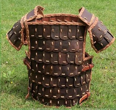 Viking Faux Leather Shoulder Armor - Medieval Cosplay Pauldron For Renaissance & Halloween