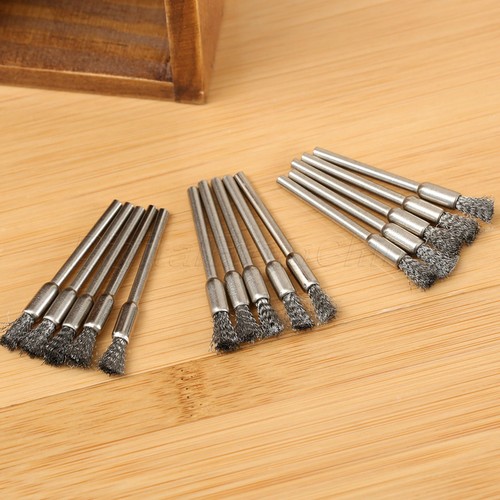 Brass Wire Brush 10Pc Brass Wire Wheel Brush Cup Pen Brushes Mix Tool Set... Dremel Brass Brush - Foto 4
