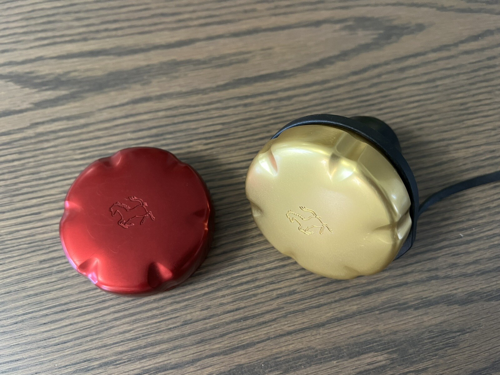 Ferrari Fuel Cap 2x Anodized/refurbished Good/Red