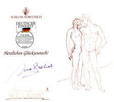 Deutsche Einheit 3. Oktober 1990 - Druck von Arno Breker handsigniert