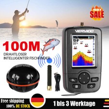 100M Handheld Fischfinder Sonar Sensor Geber LCD Fischfinder Detector 300mAh NEU