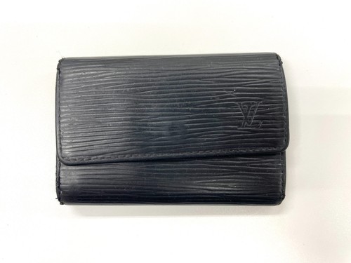 Authentic LOUIS VUITTON Epi Multicles 6 Key Case M63812 Black As is