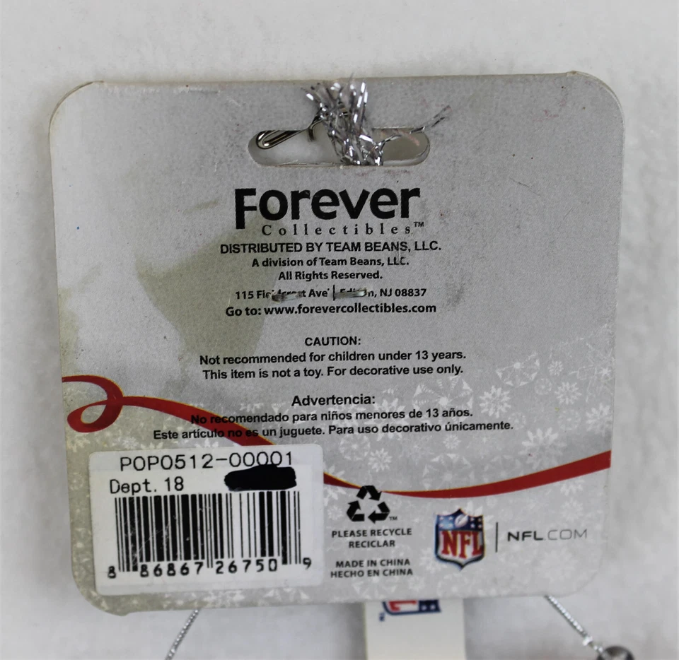 Tampa Bay Buccaneers adorno de Navidad Bucs placa de licencia de metal NFL 2"x4" Foto 3 de 4