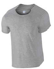 Mens Gildan Softstyle T shirt 3 & 5 Pack Unisex Plain Cotton Bulk T-Shirt Mixed