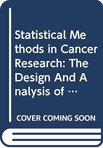 Statistical Methods in Cancer Research : The Design and Analysis of Cohor - GOOD - Bild 1 von 1