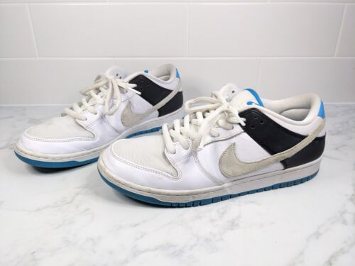Nike SB Dunk Low Pro Laser Blue White Sneakers Shoes US 10 UK 9 EUR 44 - Picture 1 of 8