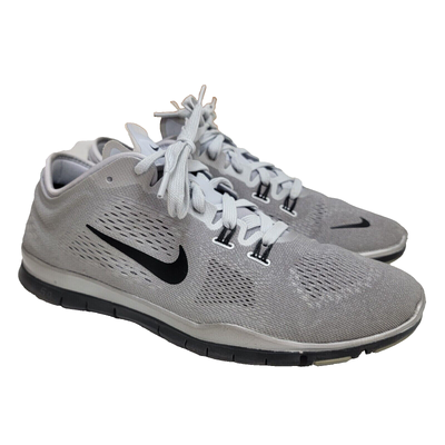 Nike Free 5.0 Trainers TR Fit 4 Gray Black White Size 9.5 Womens 629637 002 NEW