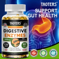 Digestive Enzymes Probiotics Gas Constipation Bloating Relief Immune Digestive