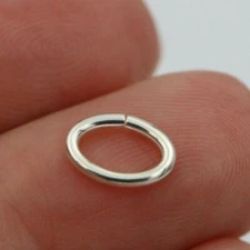 Kaedesigns,  Large Sterling Silver Length 10mm Width 6mm Oval Open Jump Ring