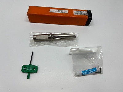 Hertel Replaceable-Tip Drill .75'x128.8x3D Straight Cylindrical Shank 4006215