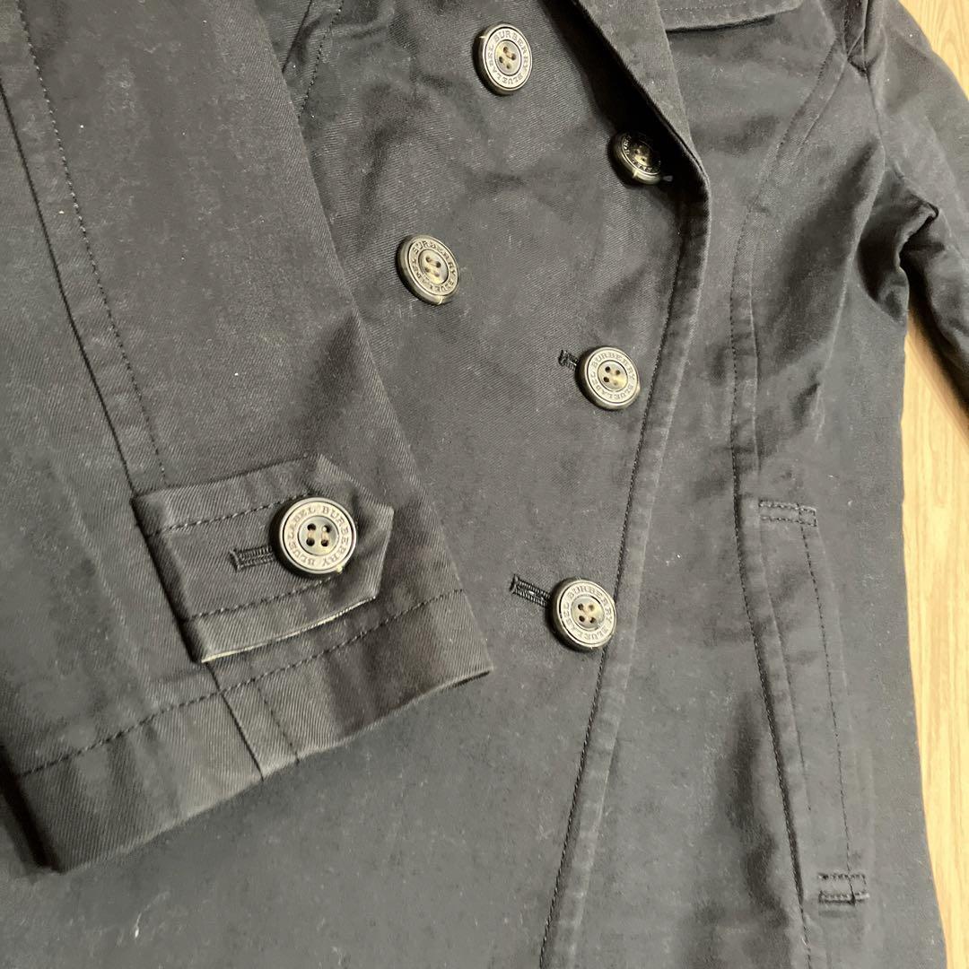 Burberry London Blue Label Pea Coat Long Sleeves Cotton Size 38 For Women thumbnail 4