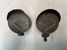 1940-1950 Signal Stat Hooded Arrow Turn Signal Pair Vintage Rat Rod