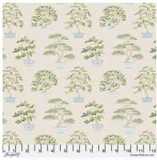 Free Spirit Sanderson Water Garden Penjing Ivory Cotton Fabric By The Yard
