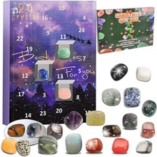 Crystal Advent Calendar 2025,24 Days Christmas Countdown Calendar Gifts for Kids