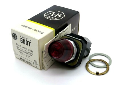 NEW ALLEN BRADLEY 800T-PF16R RED LENS PILOT LIGHT SERIES T 800TPF16R