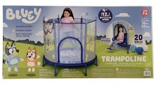    Jakks Bluey 4' Kids Trampoline with Soft Play Balls with Padded Cover