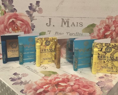 Versace Mini Perfume Variety Set of 6x 1ml Dylan Turquoise Yellow Diamond Eros