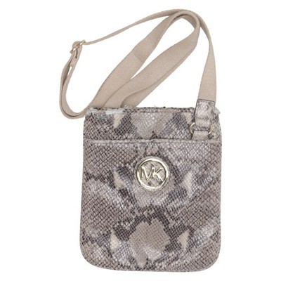 Michael Kors, Umhängetasche, model: fulton, Damen, Grau, Schlangenhaut, 20 #WOB