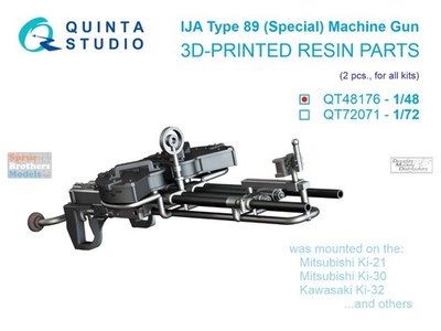 QTSQT48176 1:48 Quinta Studio IJA Type 89 (Special) Machine Gun Set