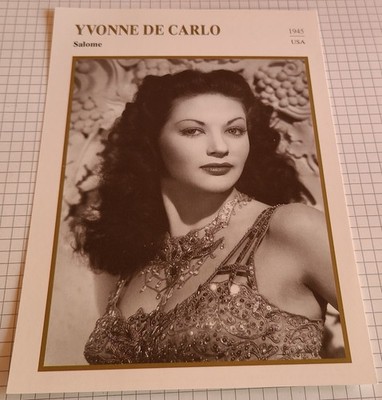 Schauspielerin YVONNE DE CARLO | Film-Star-Foto / Sammelbild-Karte #n595