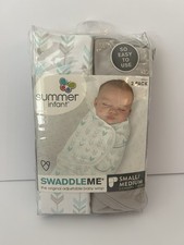 Summer Infant Swaddle Me Baby 0-3 Months 2 Pack T4