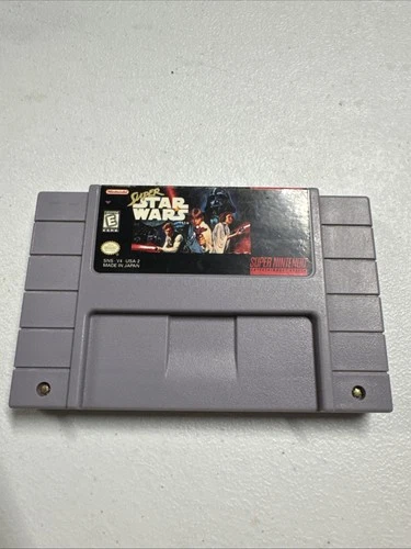 SNES 90s Super Star Wars Vintage Game Cartridge Only- Super NES Tested!