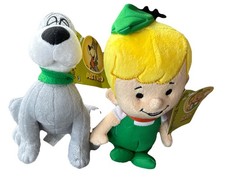 Jetsons 2-LOT Elroy AND Astro 8" Plush Stuffed Hanna Barbera Dolls Toys NEW